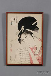 Two Japanese Woodblock Prints